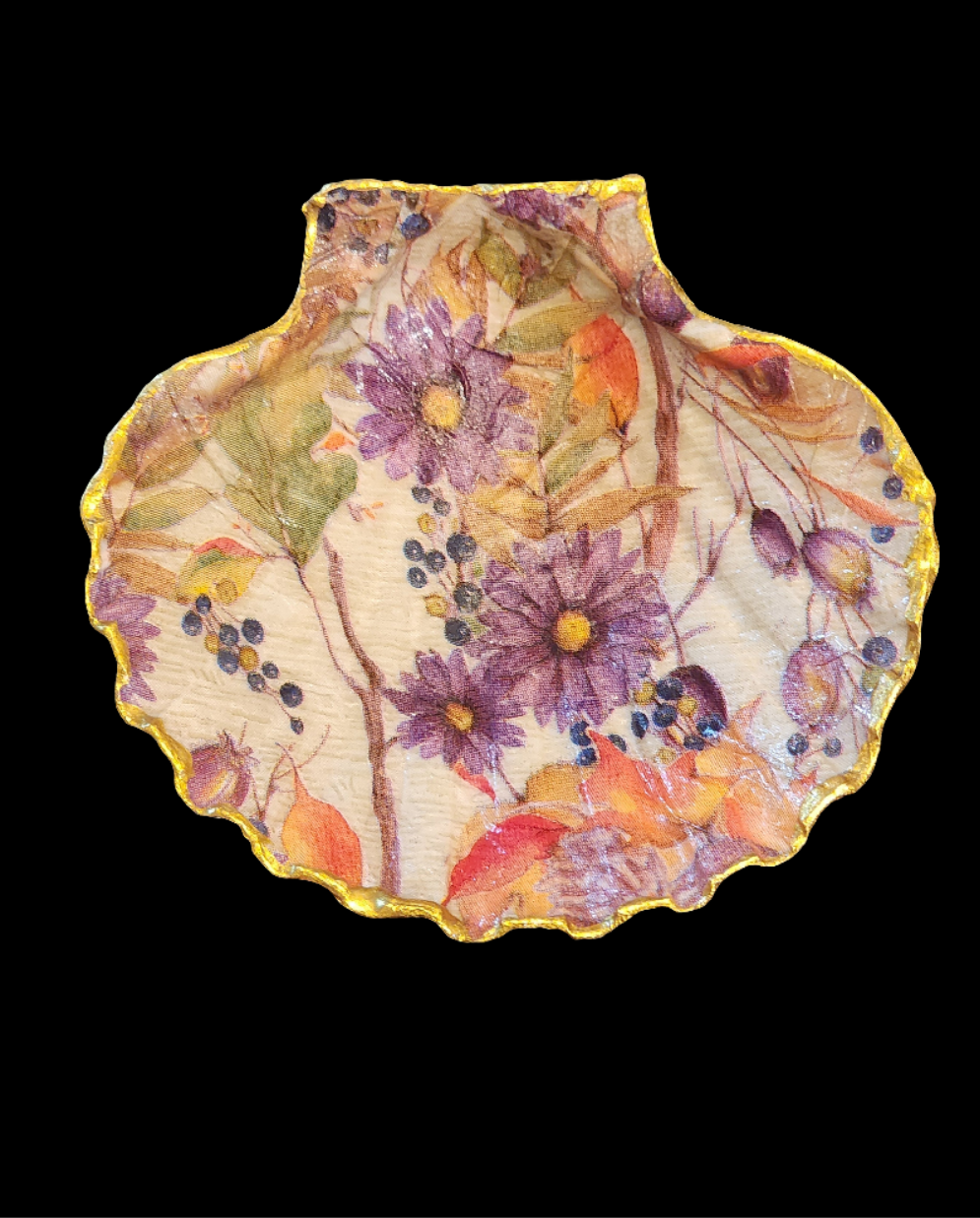 Fall Flower Jewelry Dish