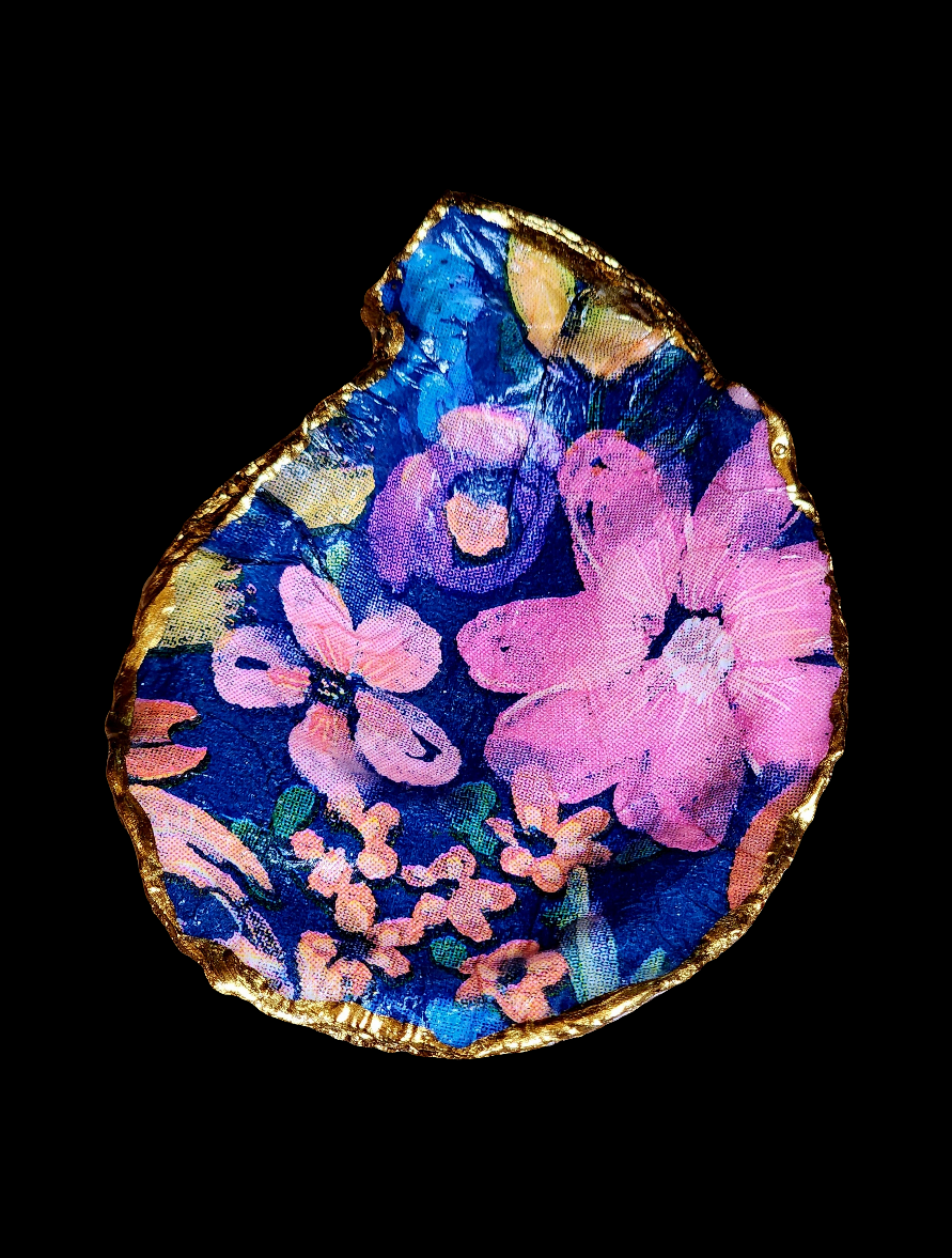 Blue & Pink Jewelry Dish