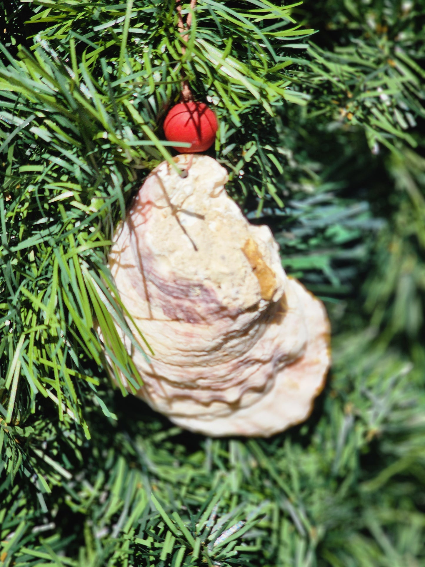American Flag- Oyster Shell Ornament