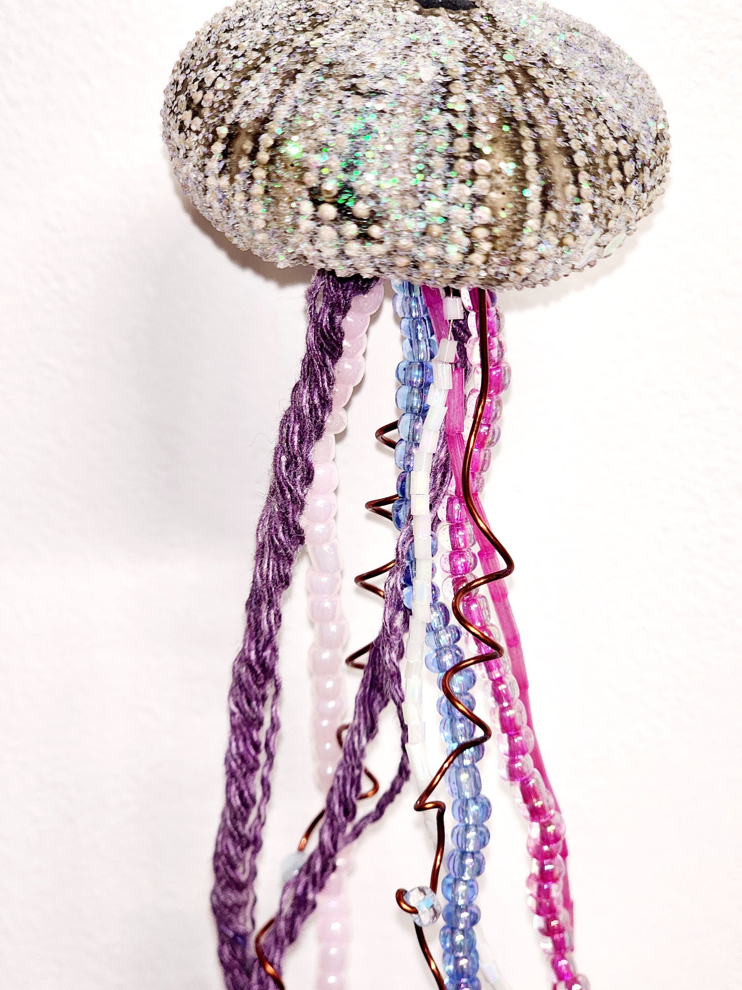 Small Sea Urchin Jellyfish Ornament - C