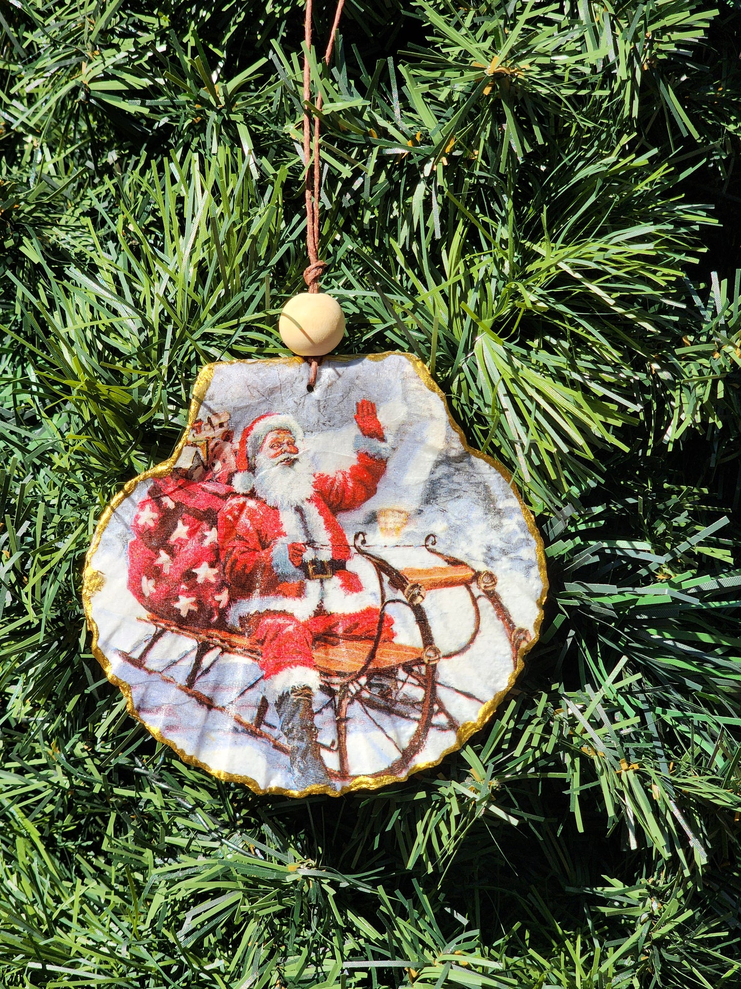 Super Star Santa Ornament