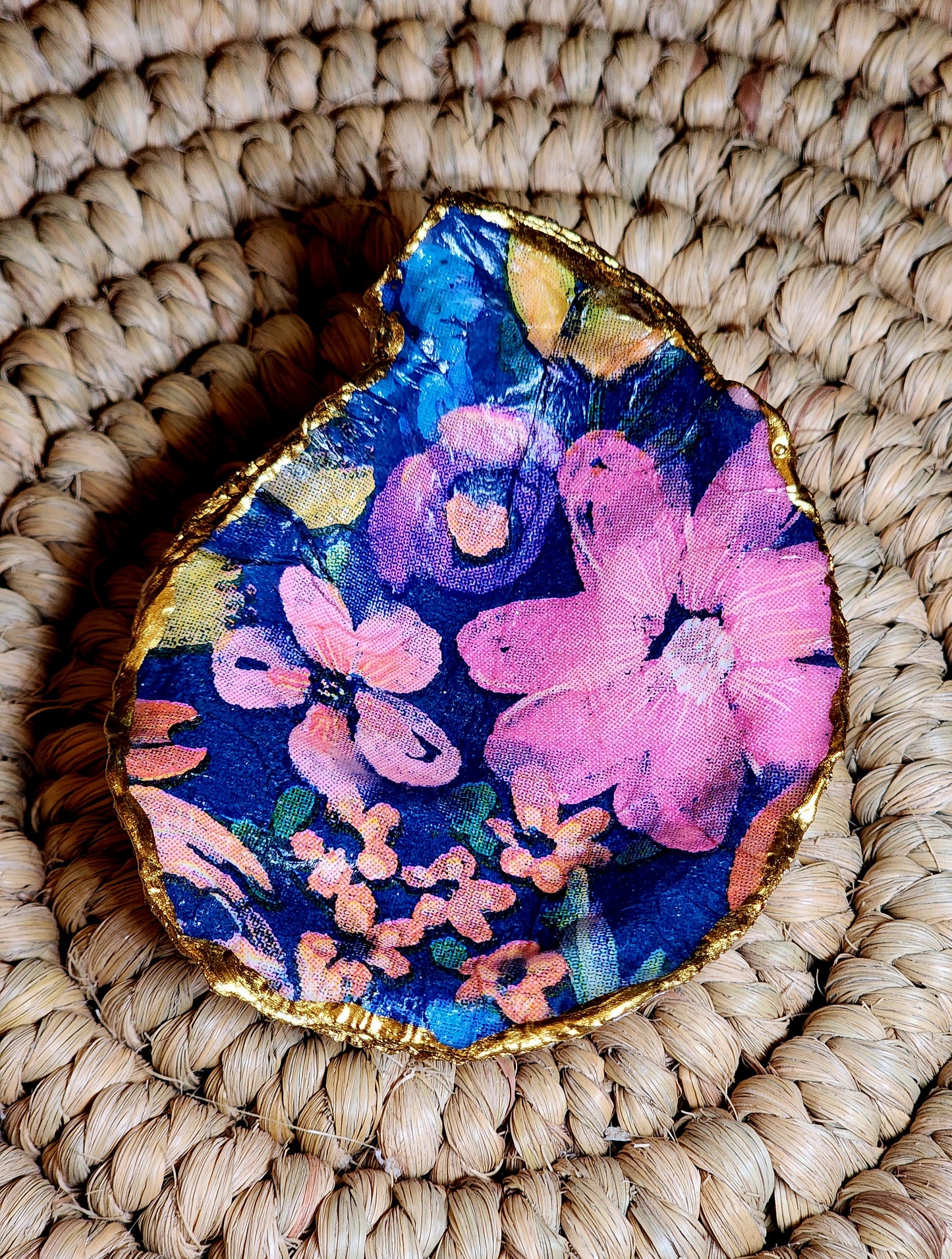 Blue & Pink Jewelry Dish