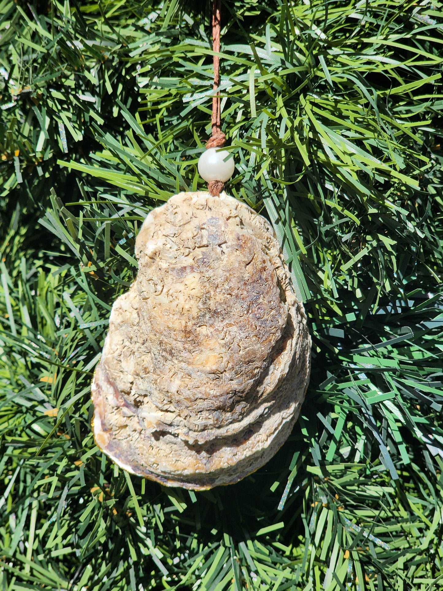 Blue Lobster- Oyster Shell Ornament