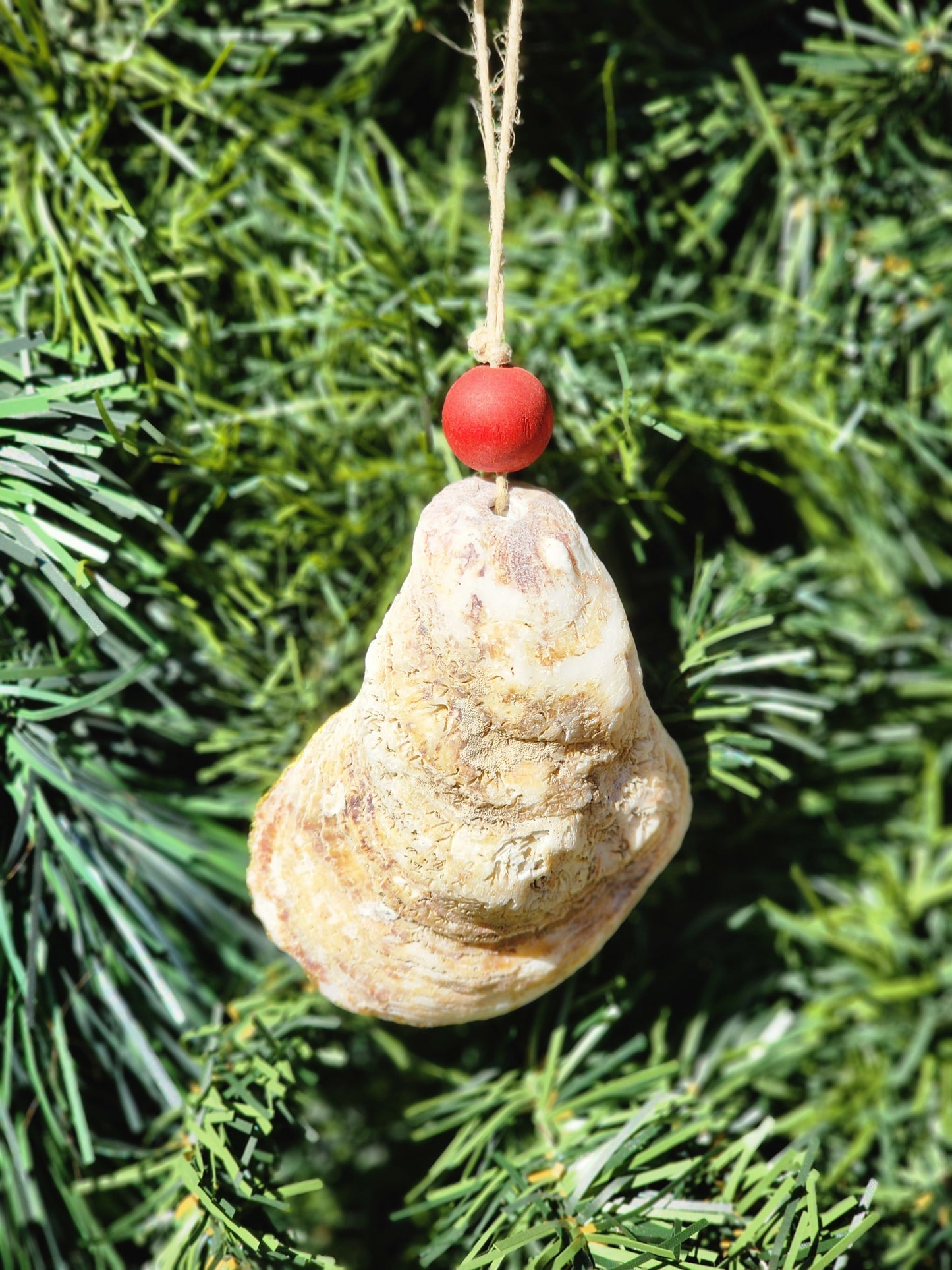 Hush Santa - Oyster Shell Ornament
