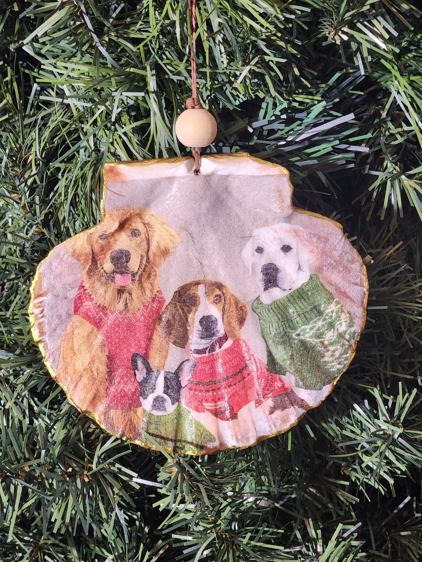 Dogs in Sweaters Ornament