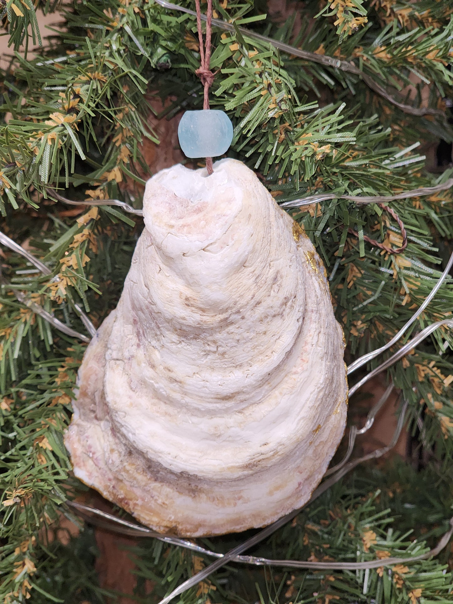 Lighthouse/Anchor - Oyster Shell Ornament