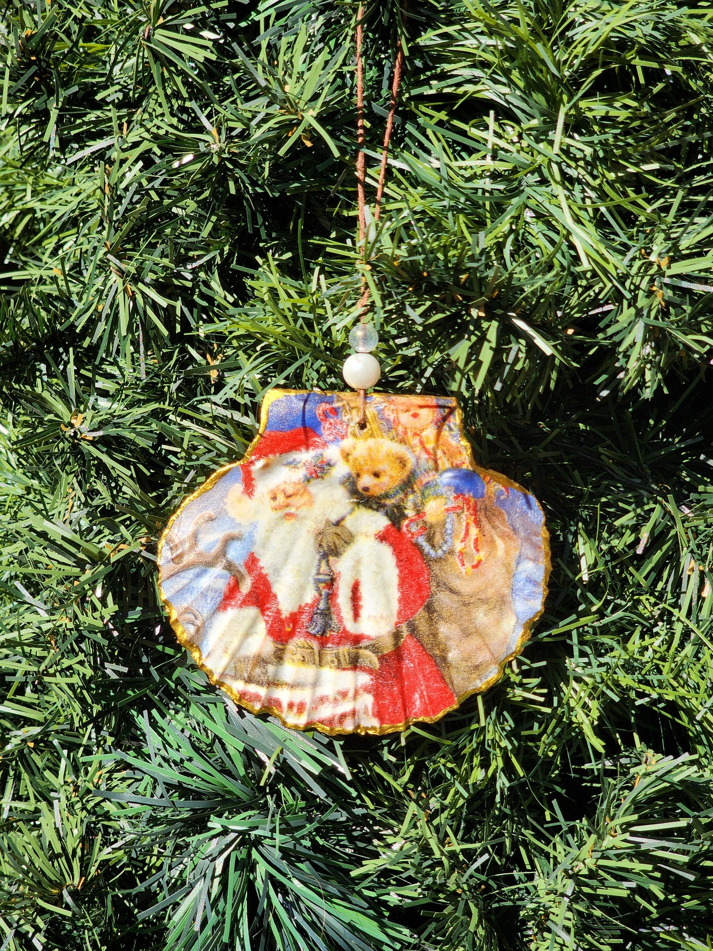 Chimney Santa Ornament