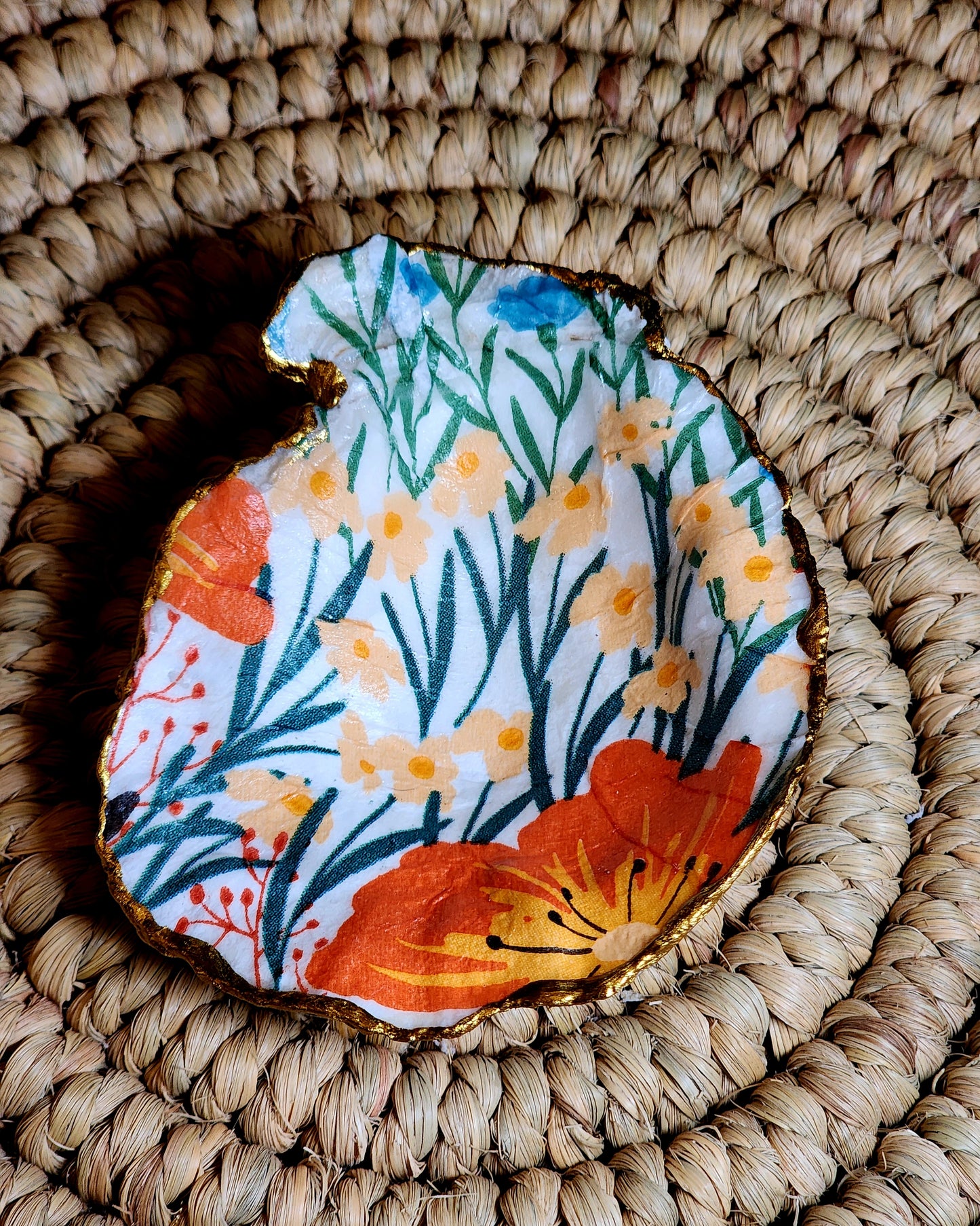 Orange Jewelry Dish