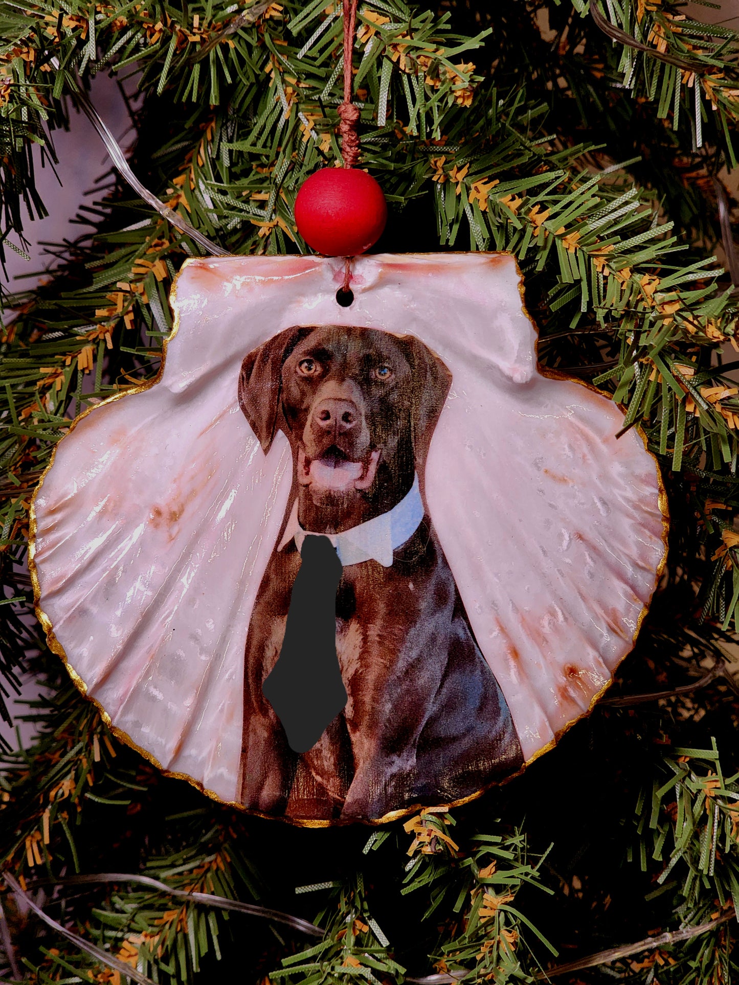 Custom Scallop Shell Ornament