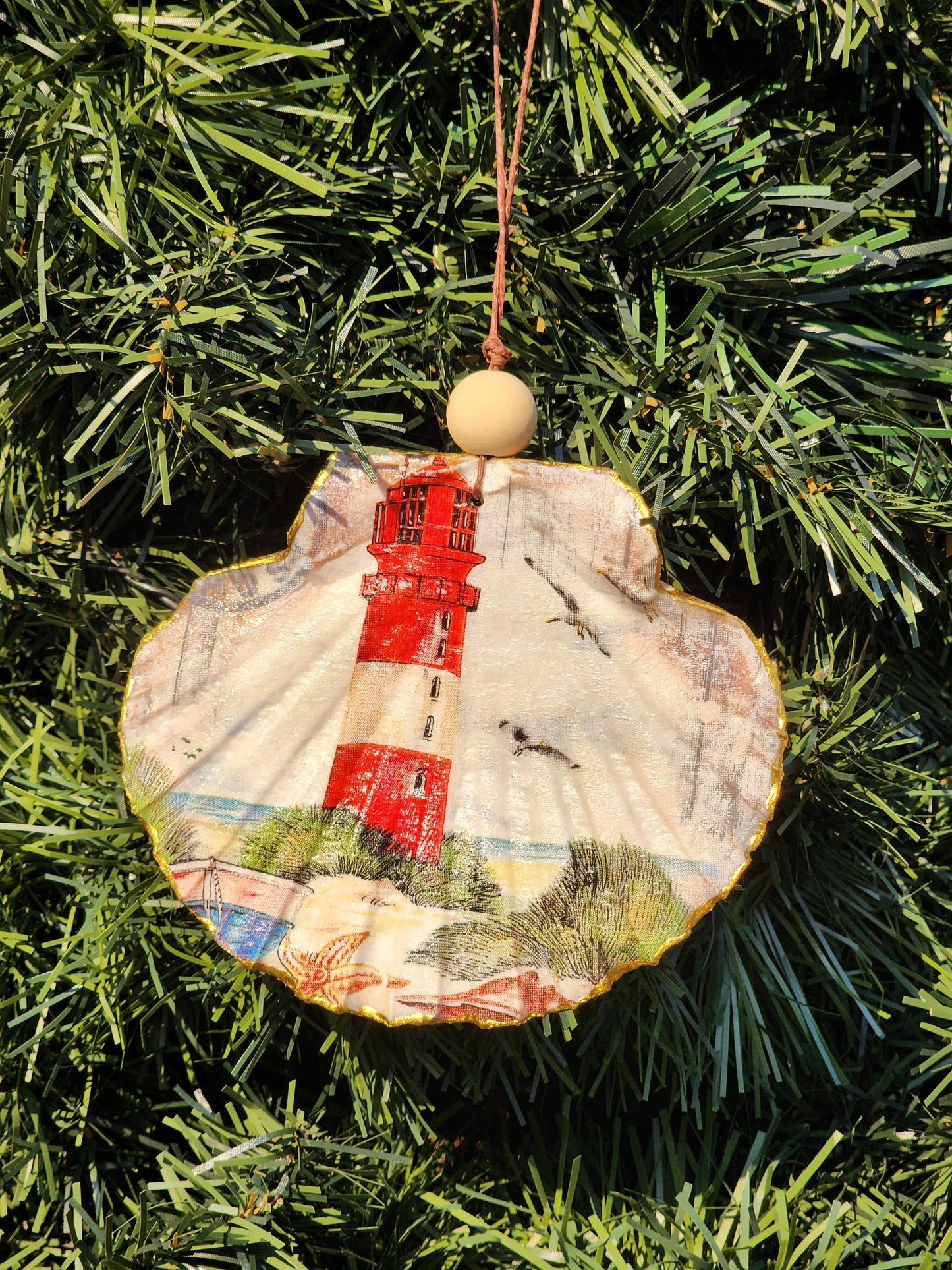 Red Lighthouse Ornament
