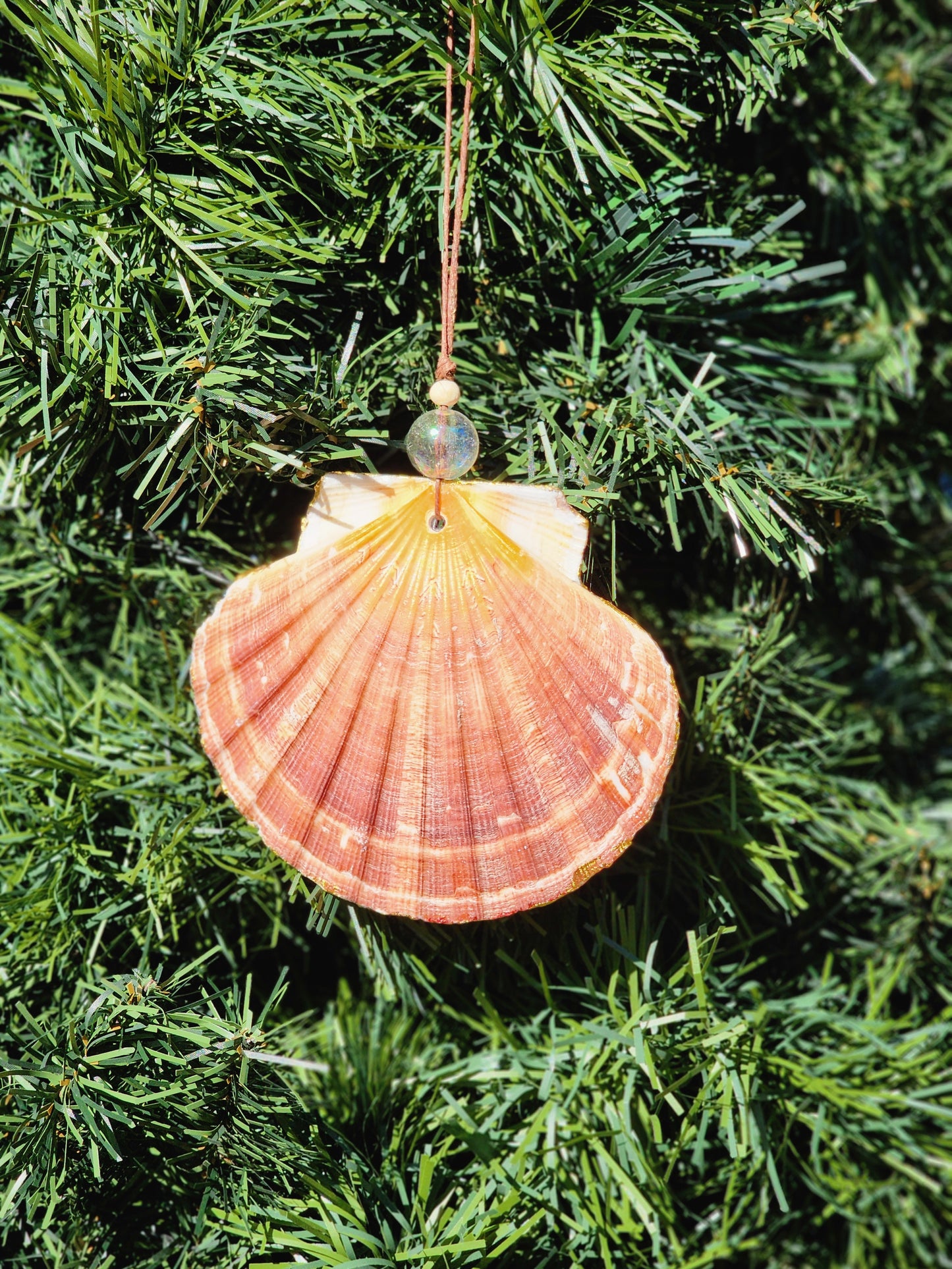 Green Bag Santa Ornament