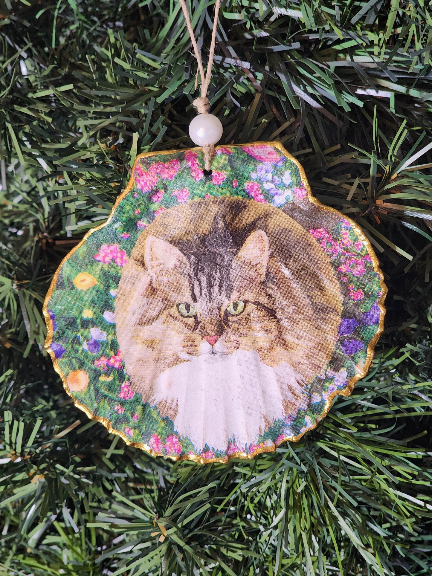 Flower Kitty Ornament