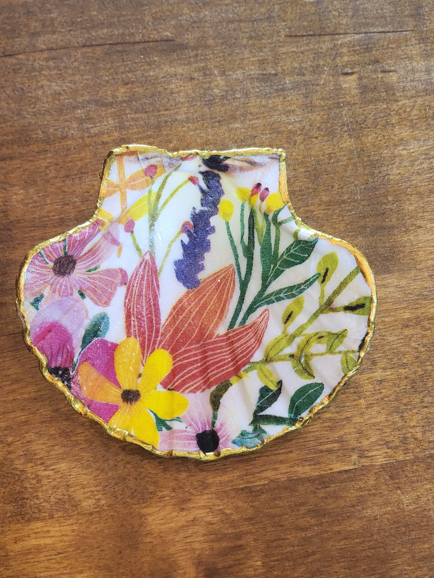 Spring Flowers Jewelry Dish