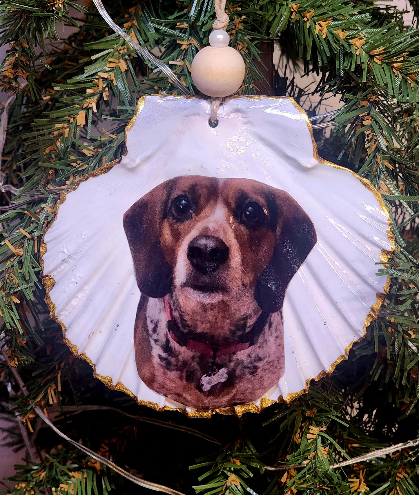 Custom Scallop Shell Ornament
