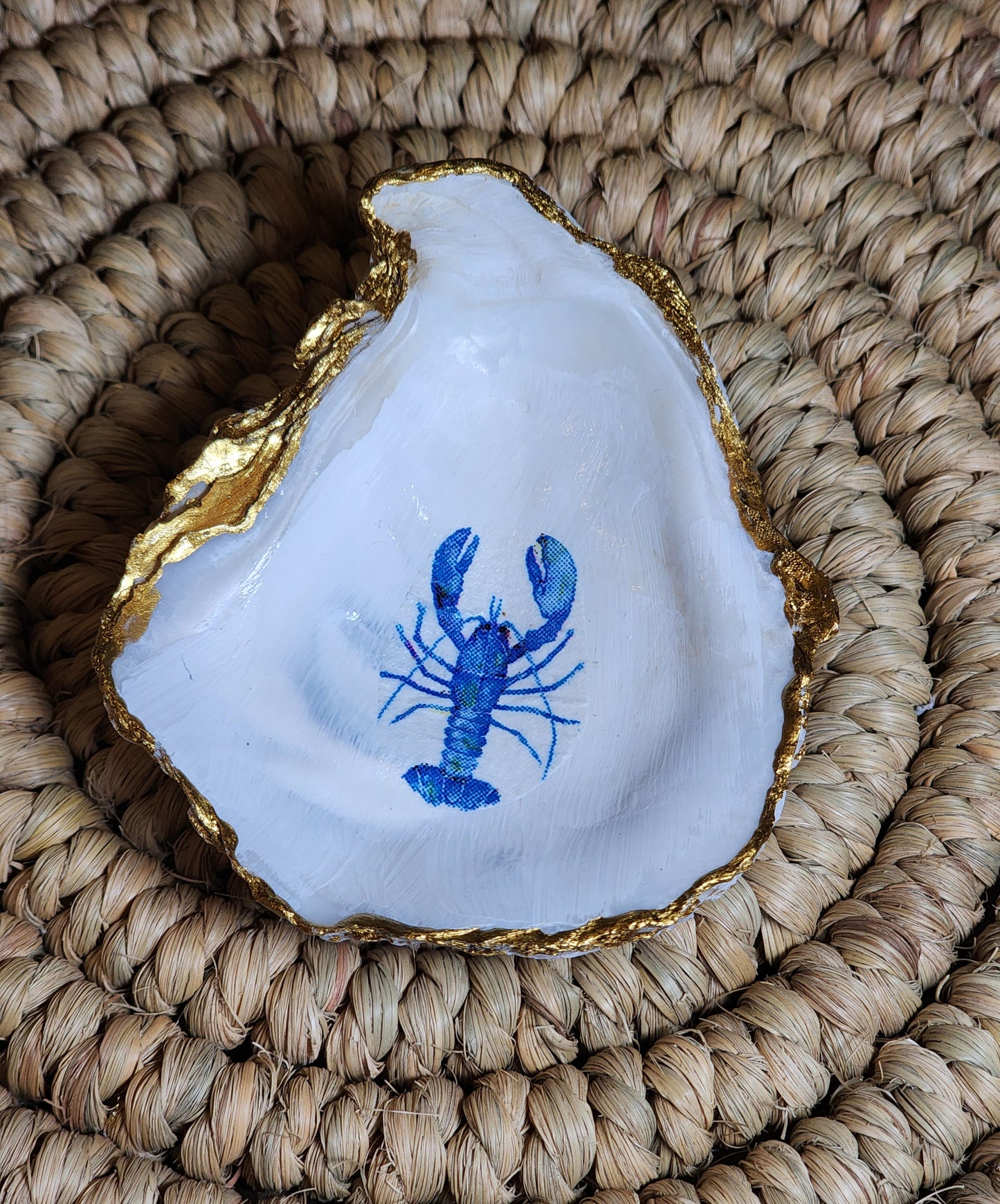 Blue Lobster Jewelry Dish