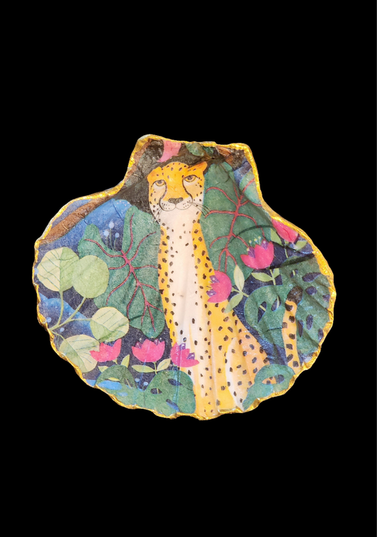 Cheetah Girl Jewelry Dish