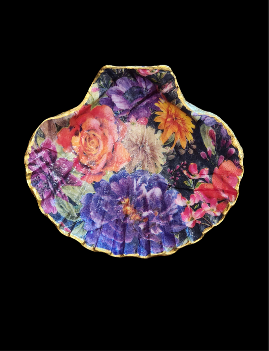 Dark Flowers Jewelry Dish