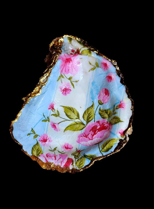Pink Roses Jewelry Dish