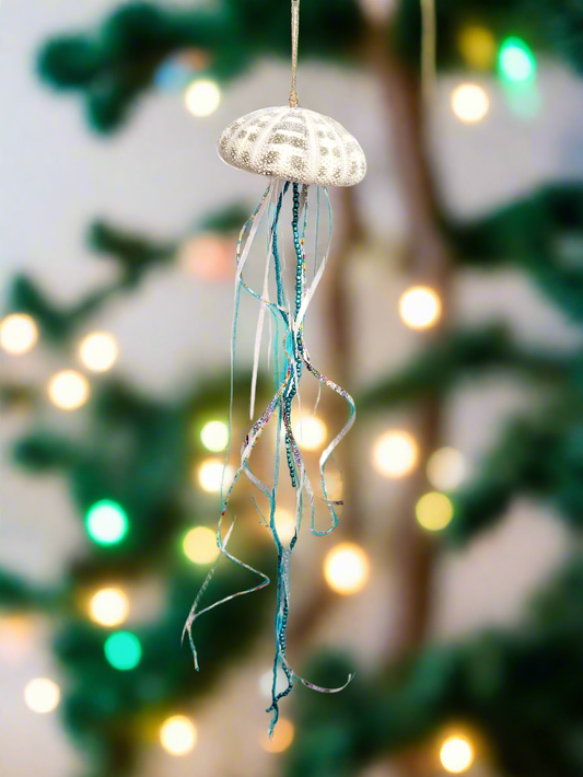 Large Sea Urchin Jellyfish Ornament - C