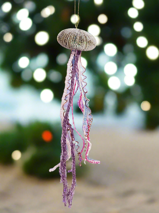 Small Sea Urchin Jellyfish Ornament - C