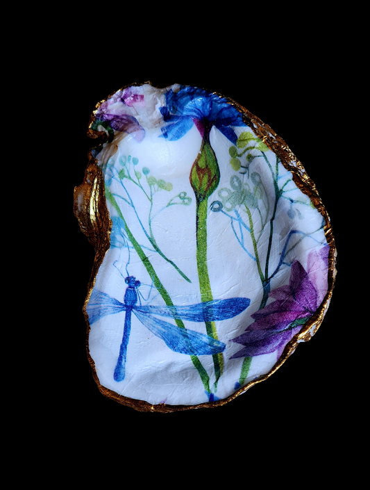 Purple Flower Jewelry Dish