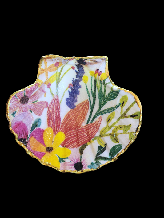 Spring Flowers Jewelry Dish