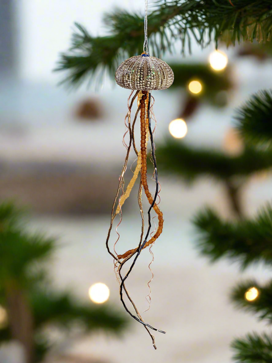 Small Sea Urchin Jellyfish Ornament  - G
