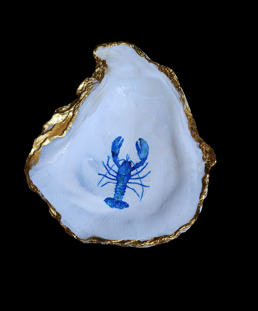 Blue Lobster Jewelry Dish