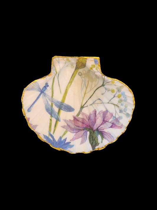 Purple Flower Jewelry Dish