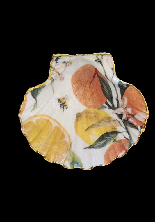 Orange and Lemon Jewelry Dish