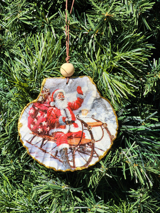 Super Star Santa Ornament