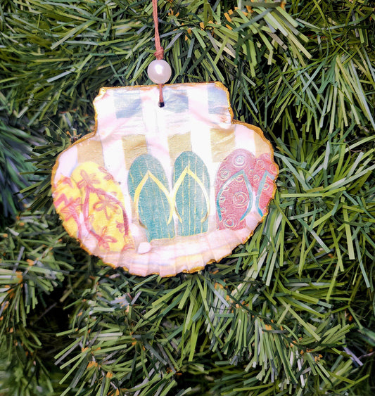 Beach Flip Flop Ornament