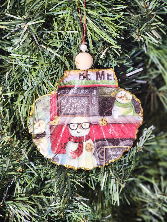 Snowman Food Truck Ornament