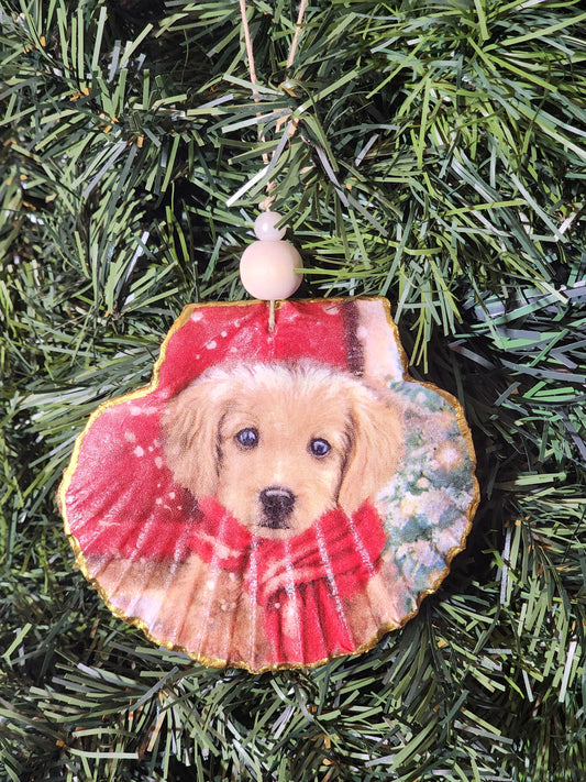 Yellow Lab Puppy Ornament