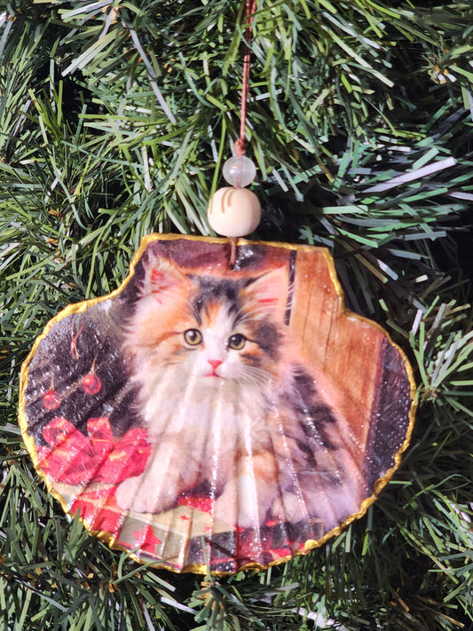 Calico Kitten Ornament