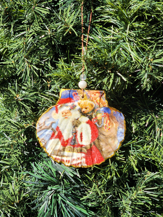 Chimney Santa Ornament