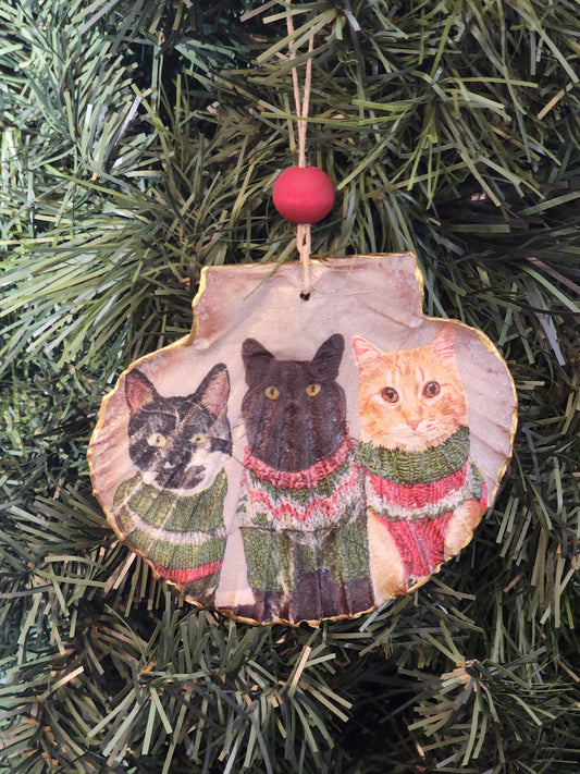 Cats in Sweaters Ornament