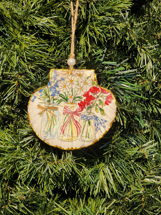 Patriotic Flowers Ornament