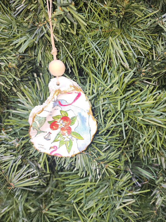 Florida-Oyster Shell Ornament