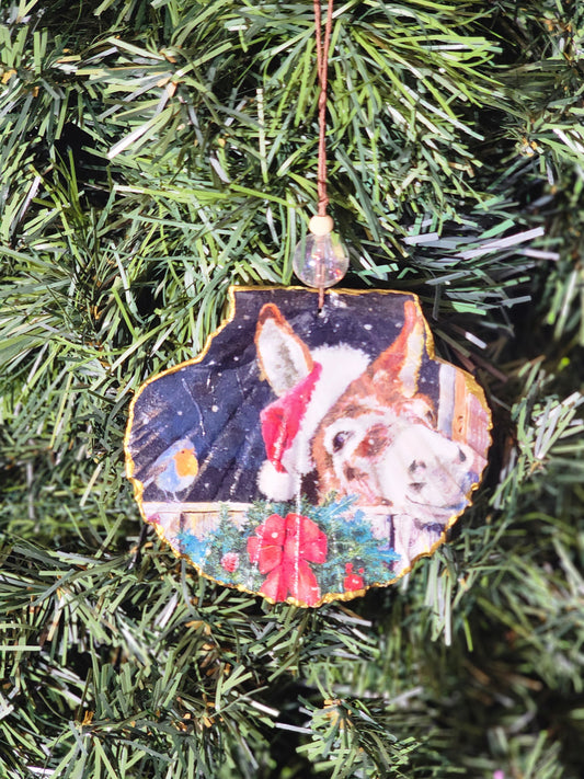 Donkey & Bluebird Ornament