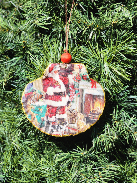 Santa with Pets Ornament