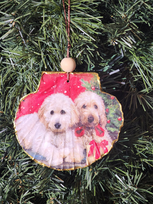 Labradoodle Twins Ornament