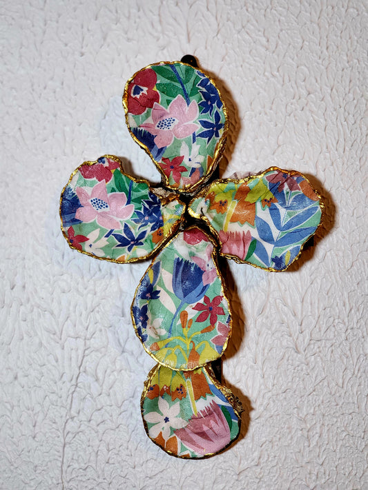 Spring Flowers Cross