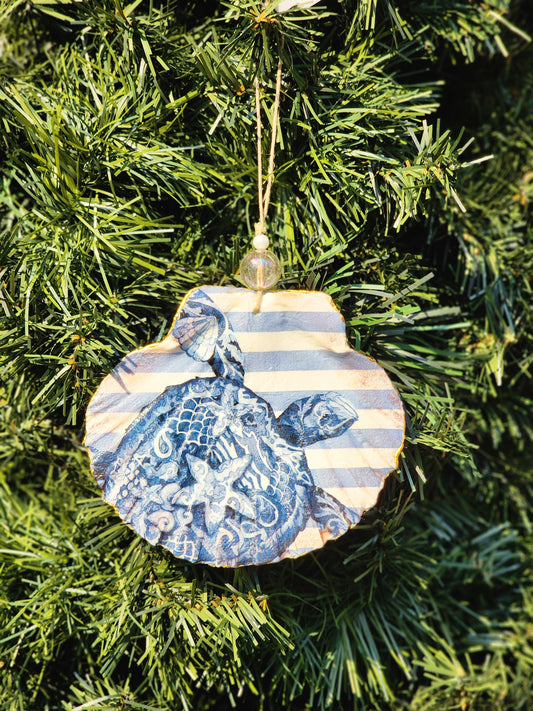 Blue Turtle Ornament