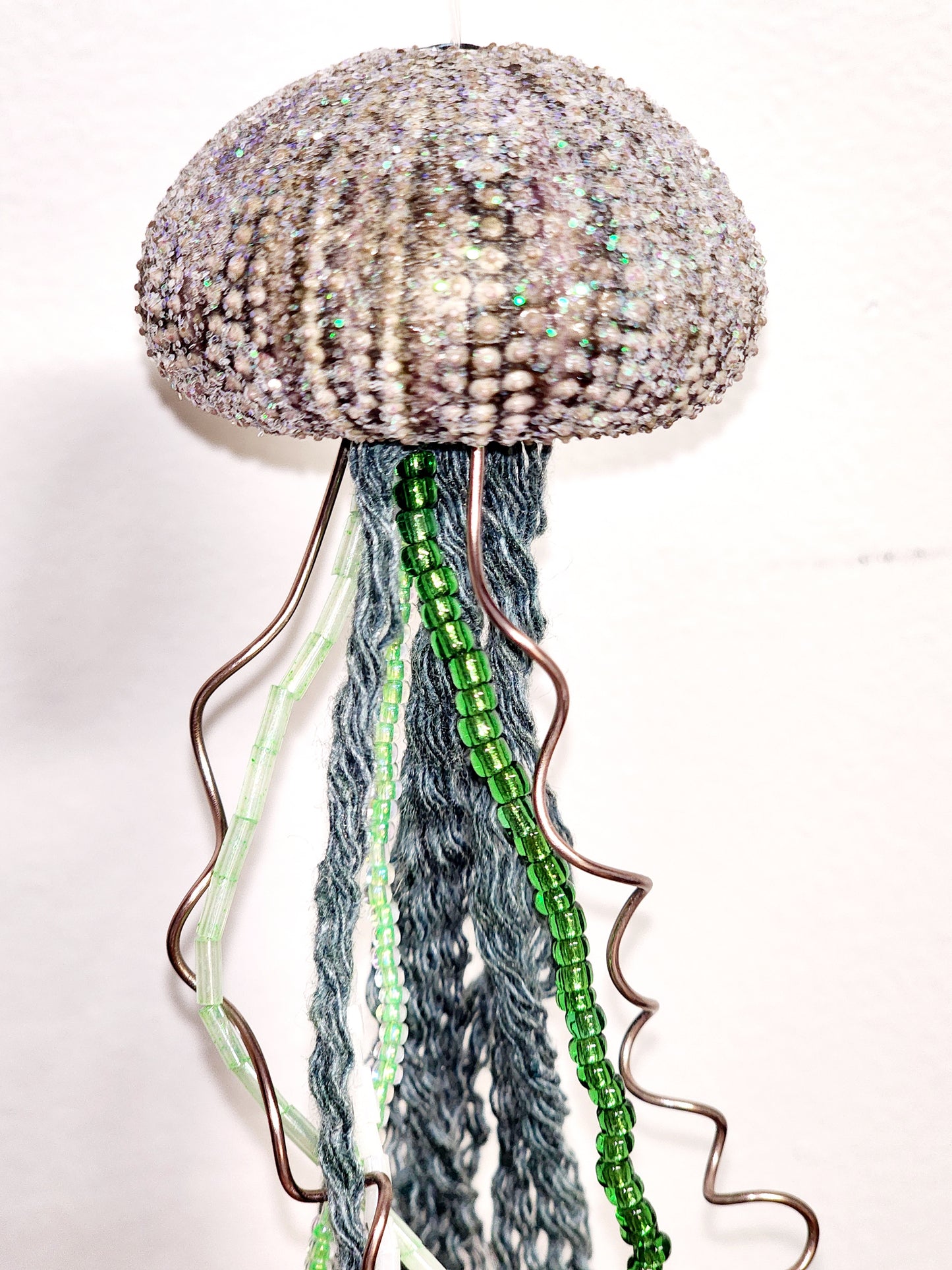 Small Sea Urchin Jellyfish Ornament  - E
