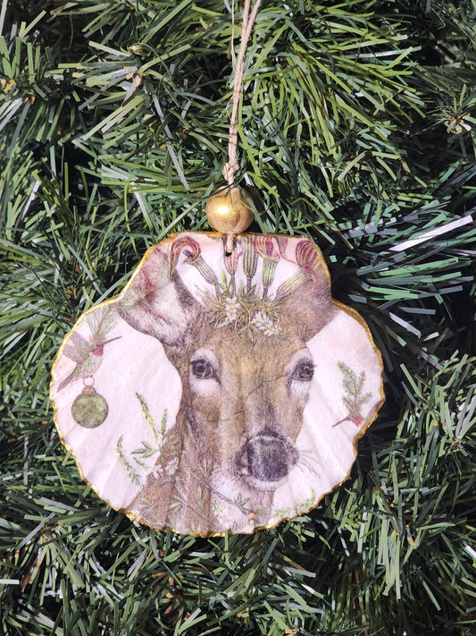 Deer with Flower Crown Ornament