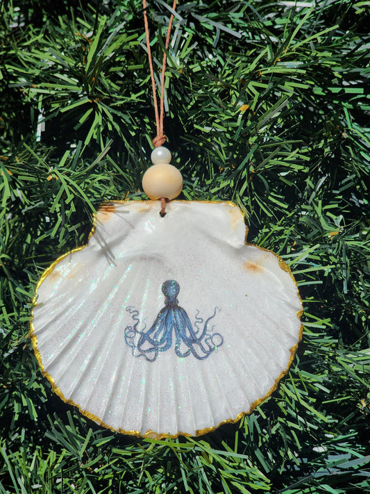 Blue Octopus w/ Glitter