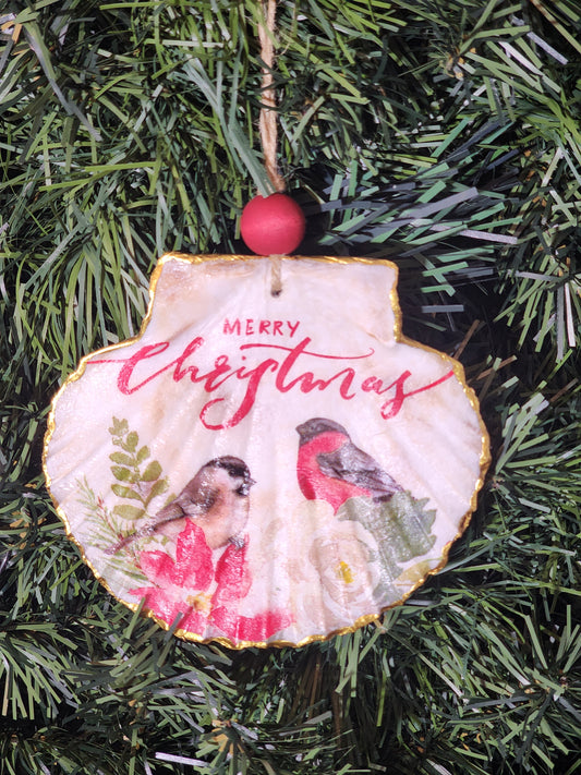 Merry Christmas Birds Ornament